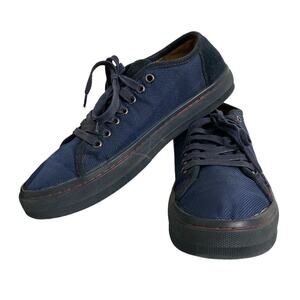 Donald Pliner Navy Blue Lace-up Sneakers Dan Size 9M